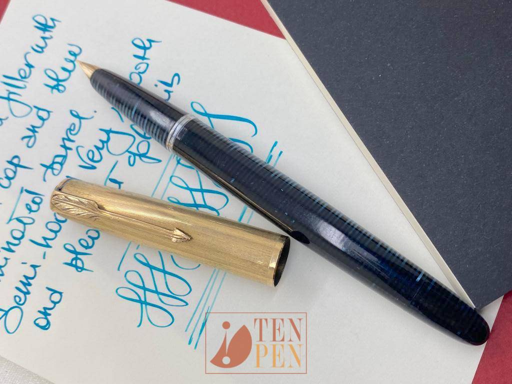 WILLIAMSON BLUE LAMINATED CELLULOID - 1940'S | Tenpen - By Letizia